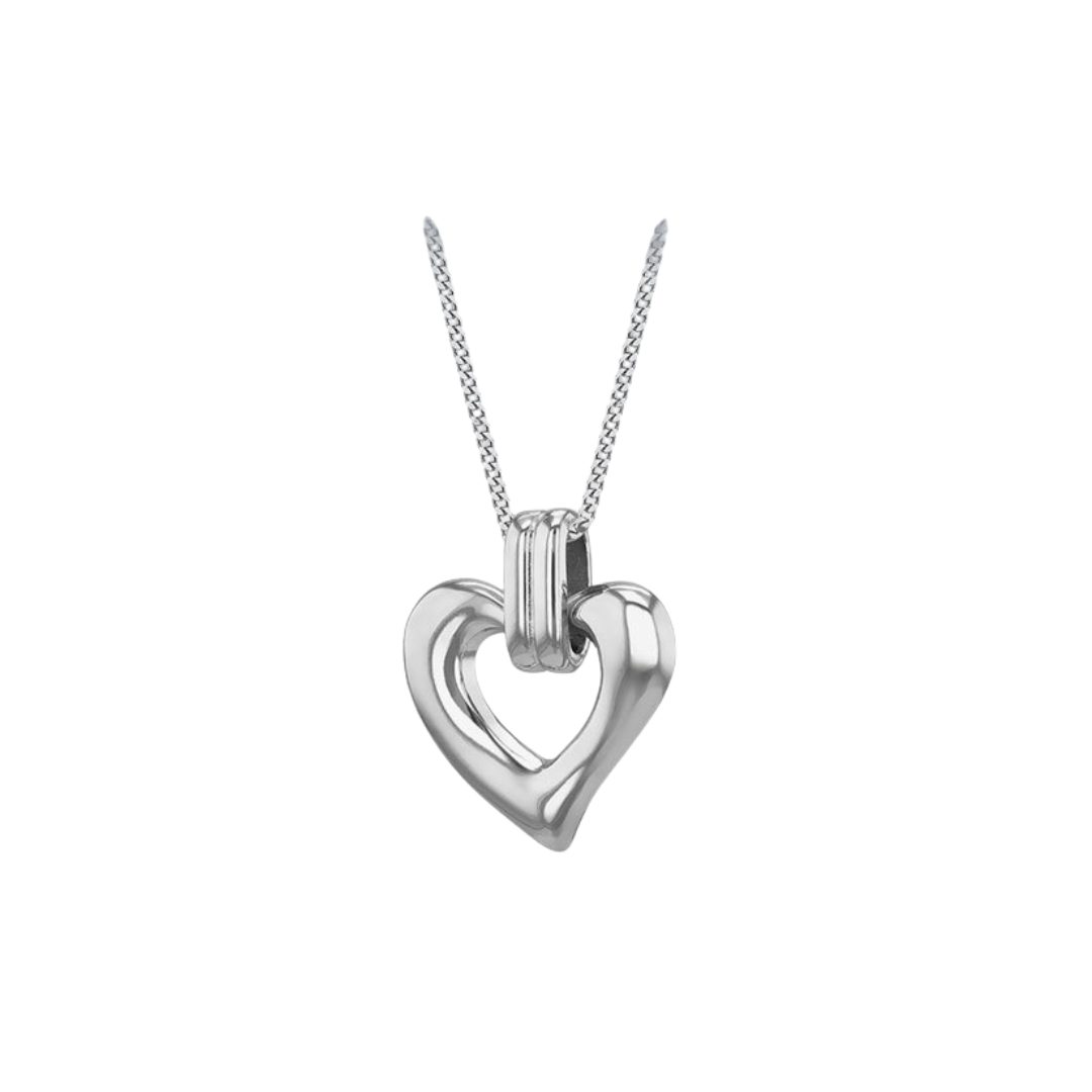 Sterling Silver Open Heart Pendant