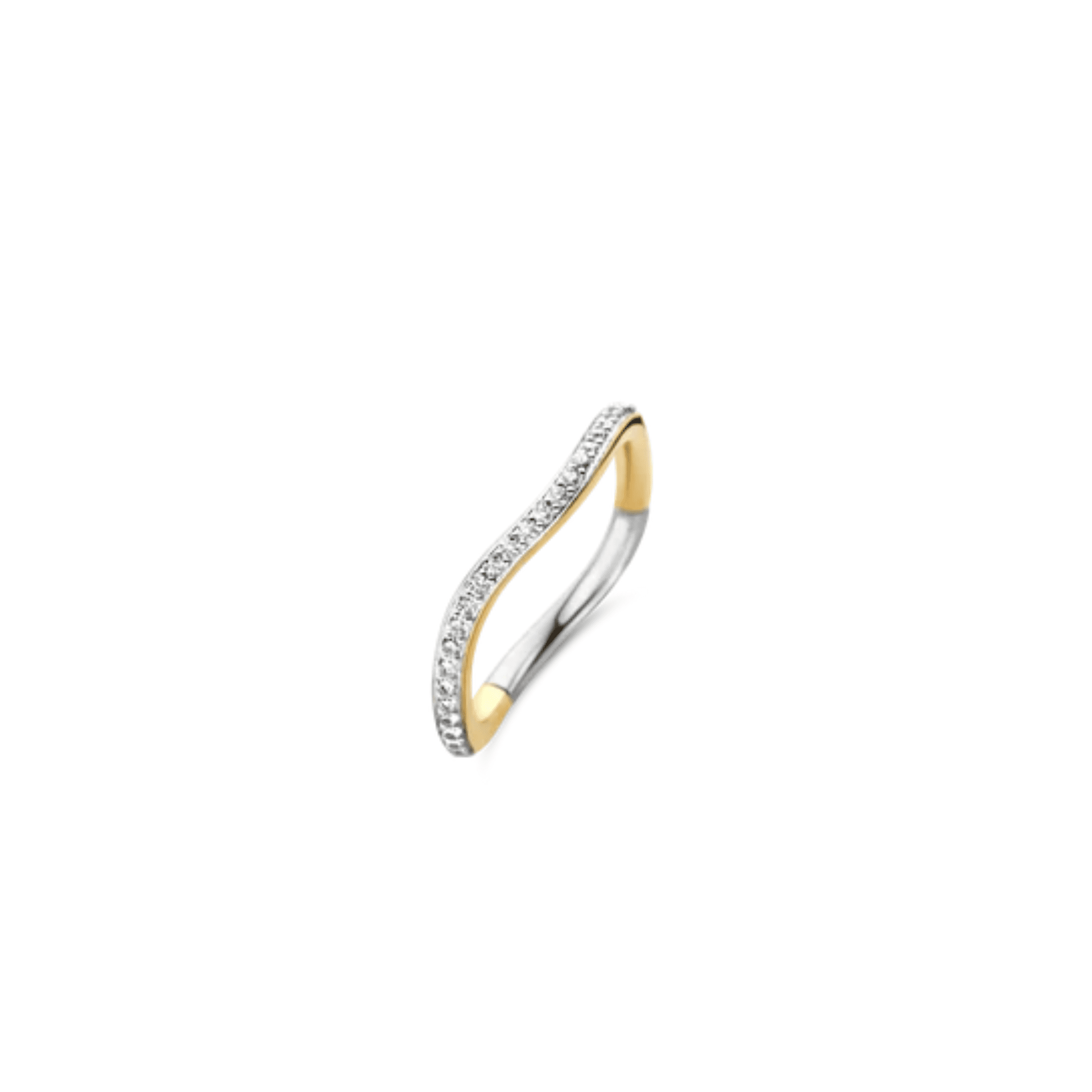 Ti Sento Pave Gilded CZ Ring