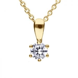 Diamonfire Six Claw Carat Pendant