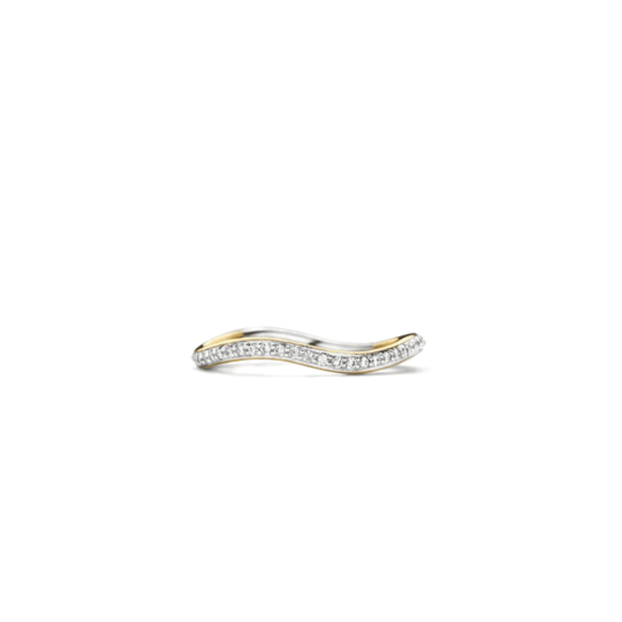 Ti Sento Pave Gilded CZ Ring - Image 2