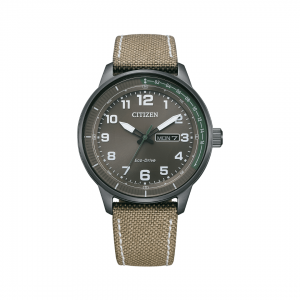 CITIZEN ECO-DRIVE KHAKI WEEKENDER