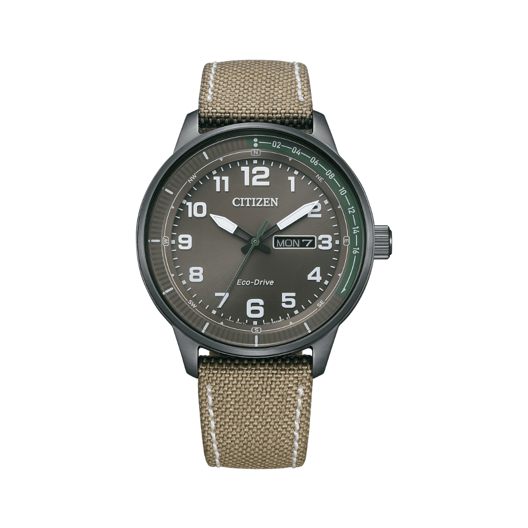 CITIZEN ECO-DRIVE KHAKI WEEKENDER