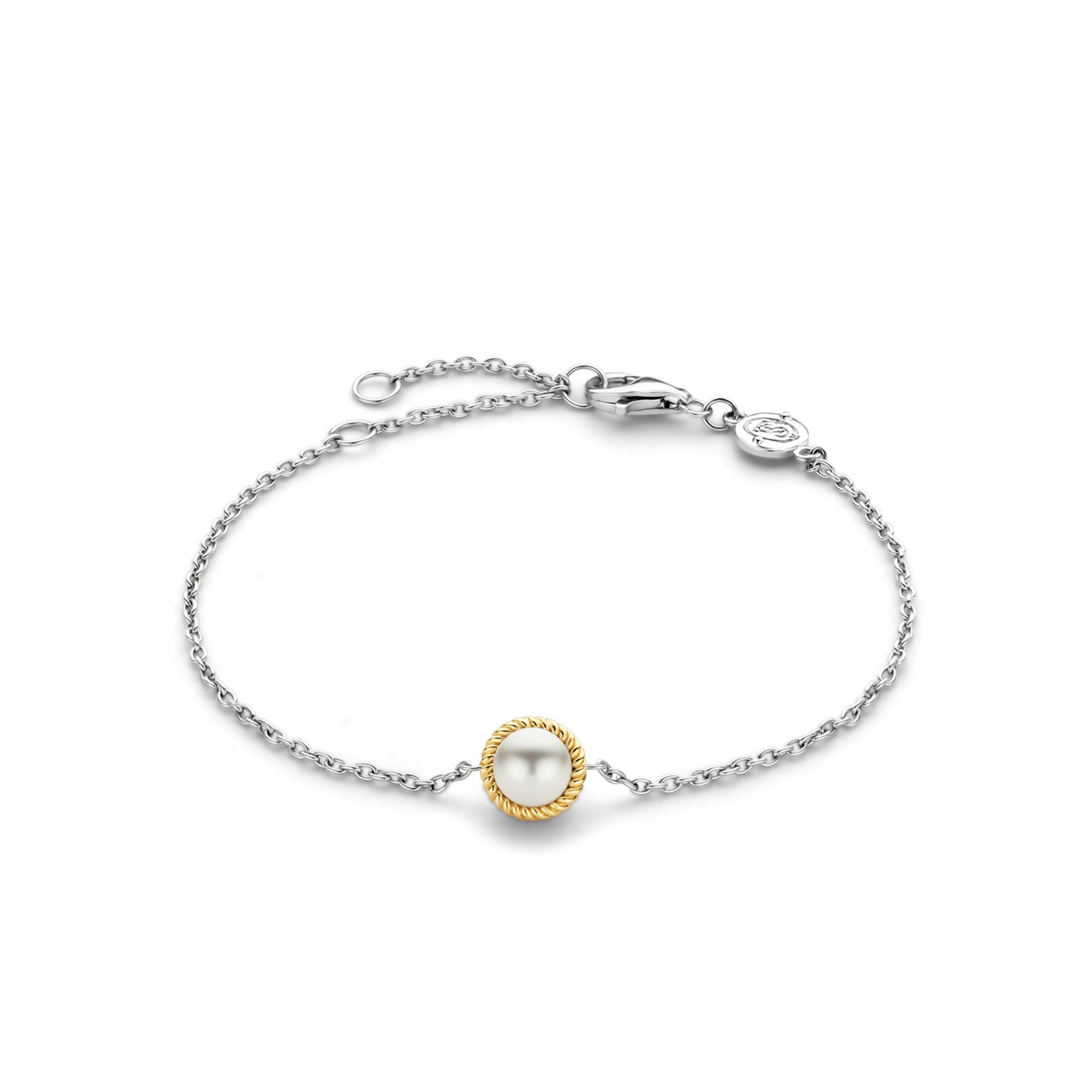 Ti Sento Milano Gilded Pearl Chain Bracelet
