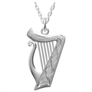 Silver Harp Pendant
