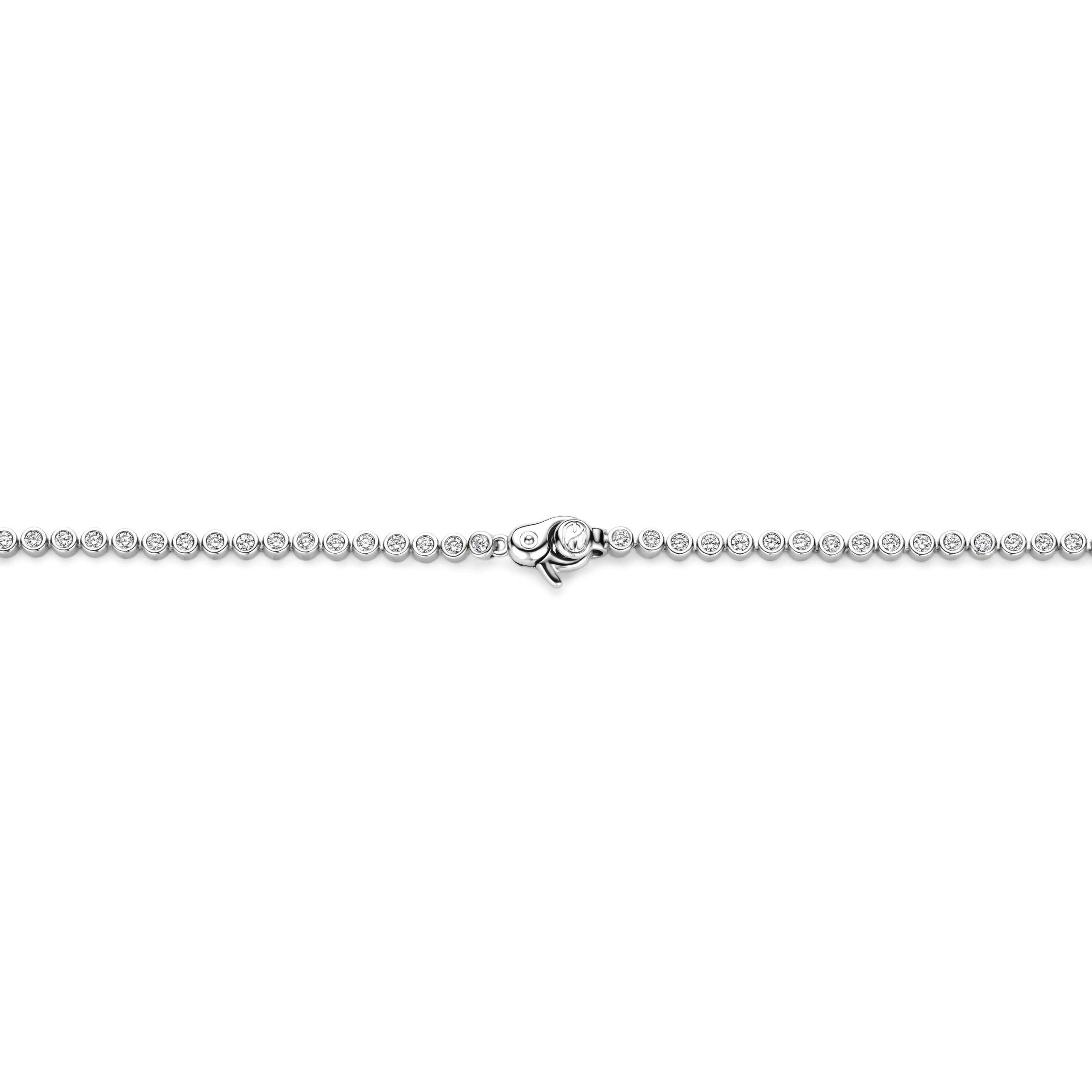 Ti Sento CZ Rub Over Tennis Necklace - Image 5