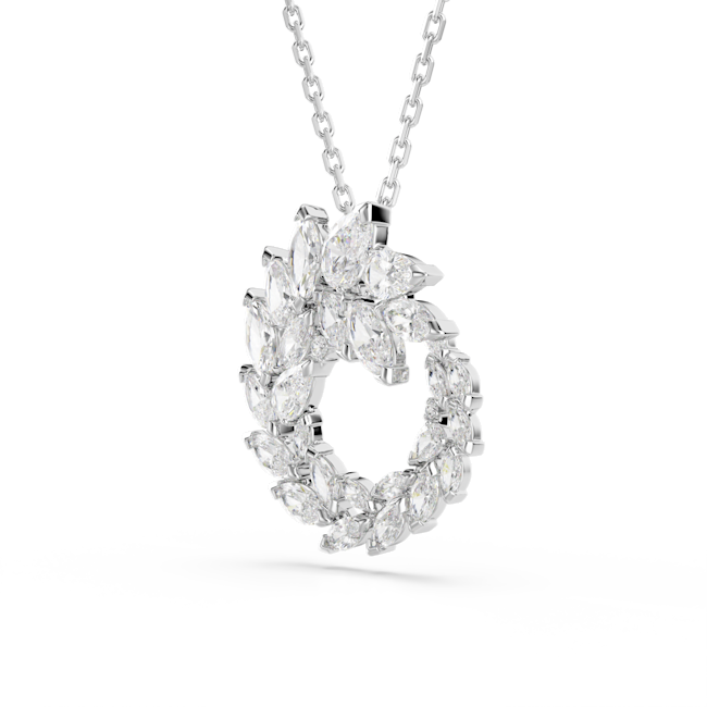 Swarovski Mesmera Open Circle Marquise Cut Pendant - Image 2