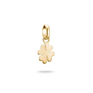 THOMAS SABO Gold Plated Lucky Clover Small Charm Pendant