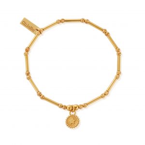ChloBo Dainty Moon Cut Sparkle Star Bracelet