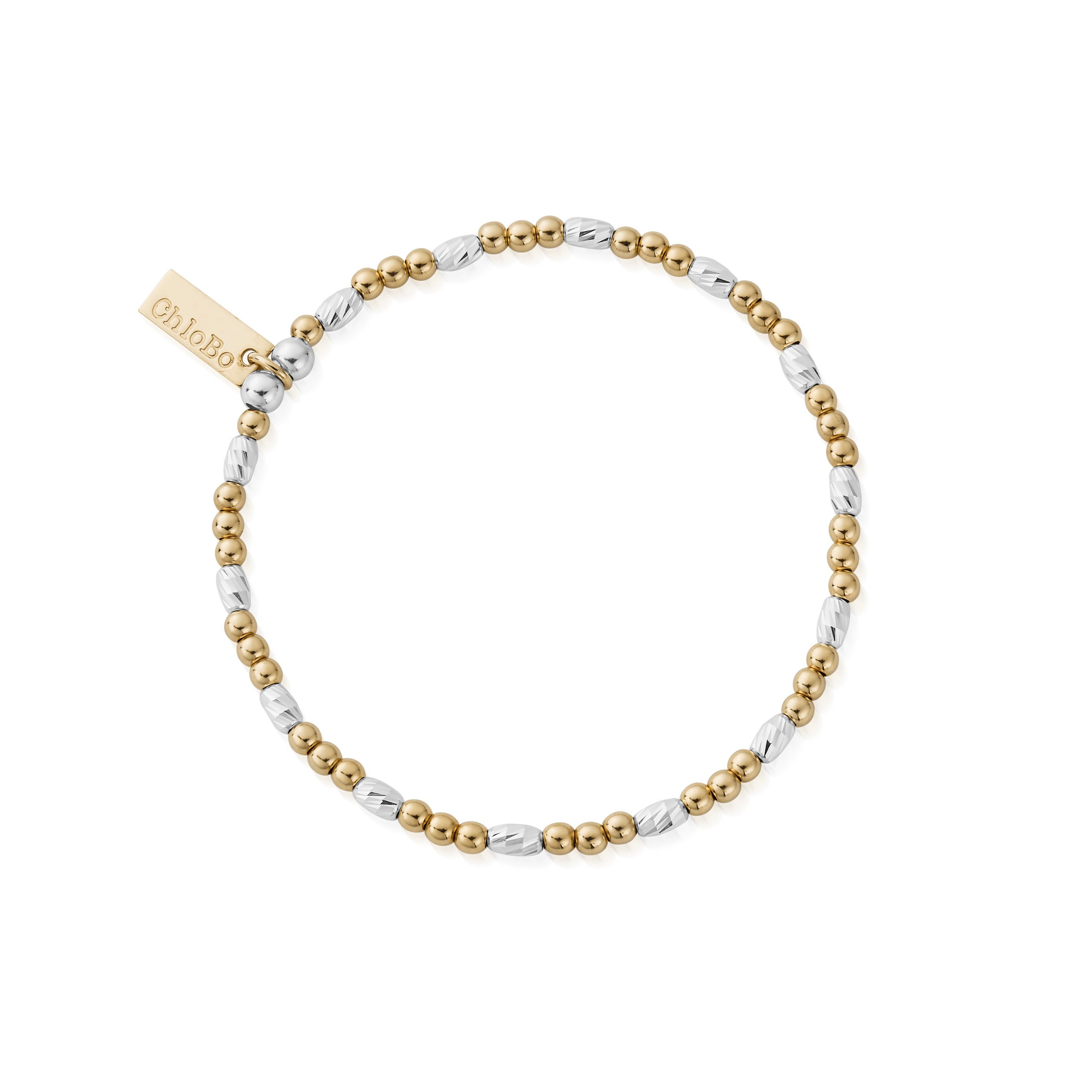ChloBo Two Tone Dainty Sparkle Bracelet