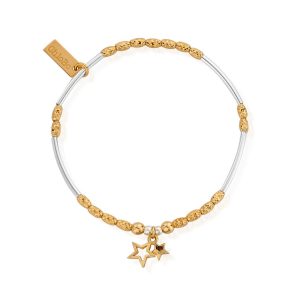 ChloBo Two Tone Double Star Bracelet