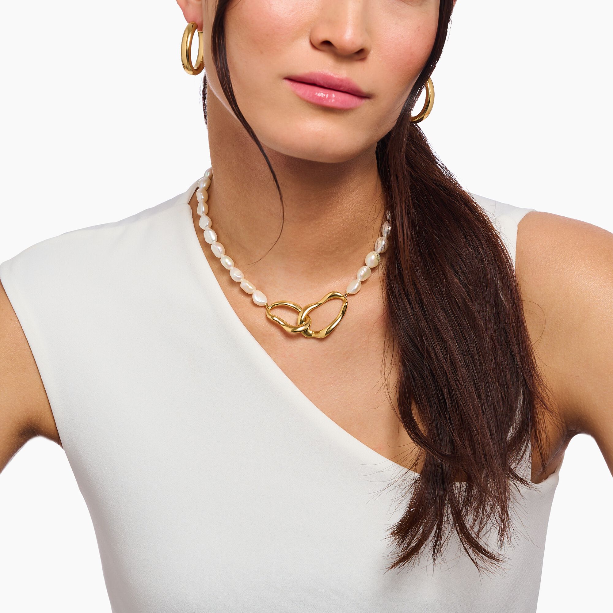 THOMAS SABO Natural Beauty Intertwined Pearl Necklace - Image 3