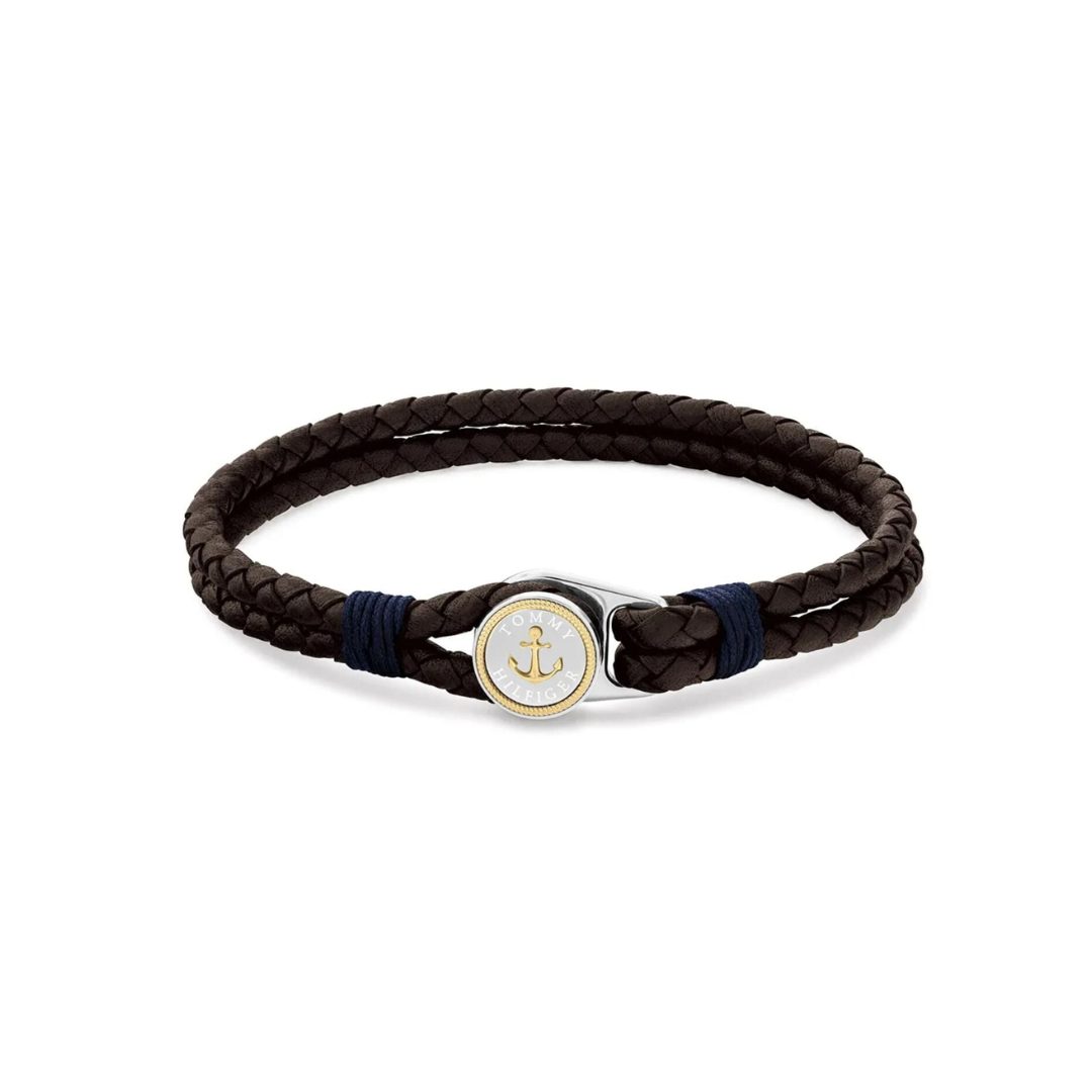Tommy Hilfiger Nautical Brown Leather Bracelet