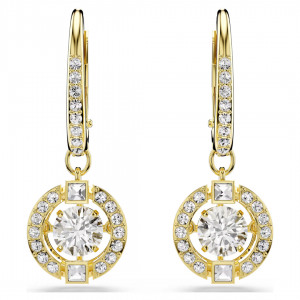 Swarovski Una Angelic Gold Plated Drop Earrings
