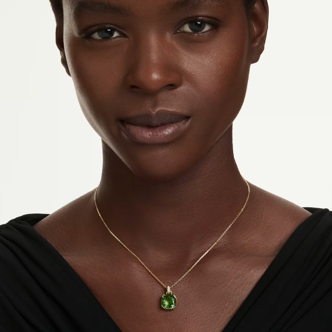 Swarovski Millenia Gold Plated Green Stone Pendant - Image 6