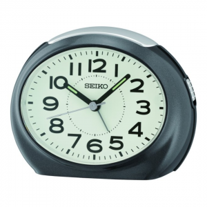 Seiko Black Bedside Alarm Clock