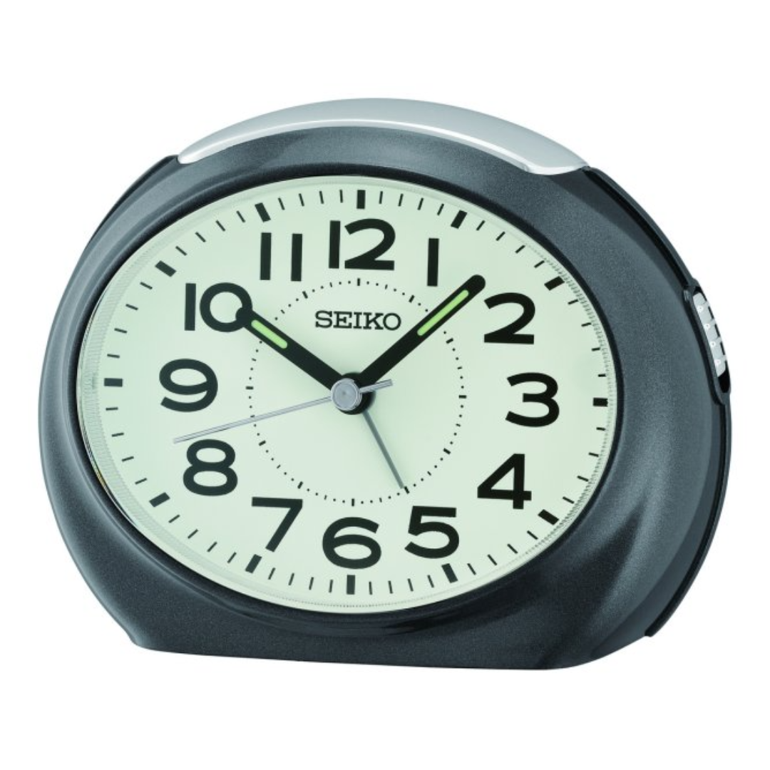 Seiko Black Bedside Alarm Clock