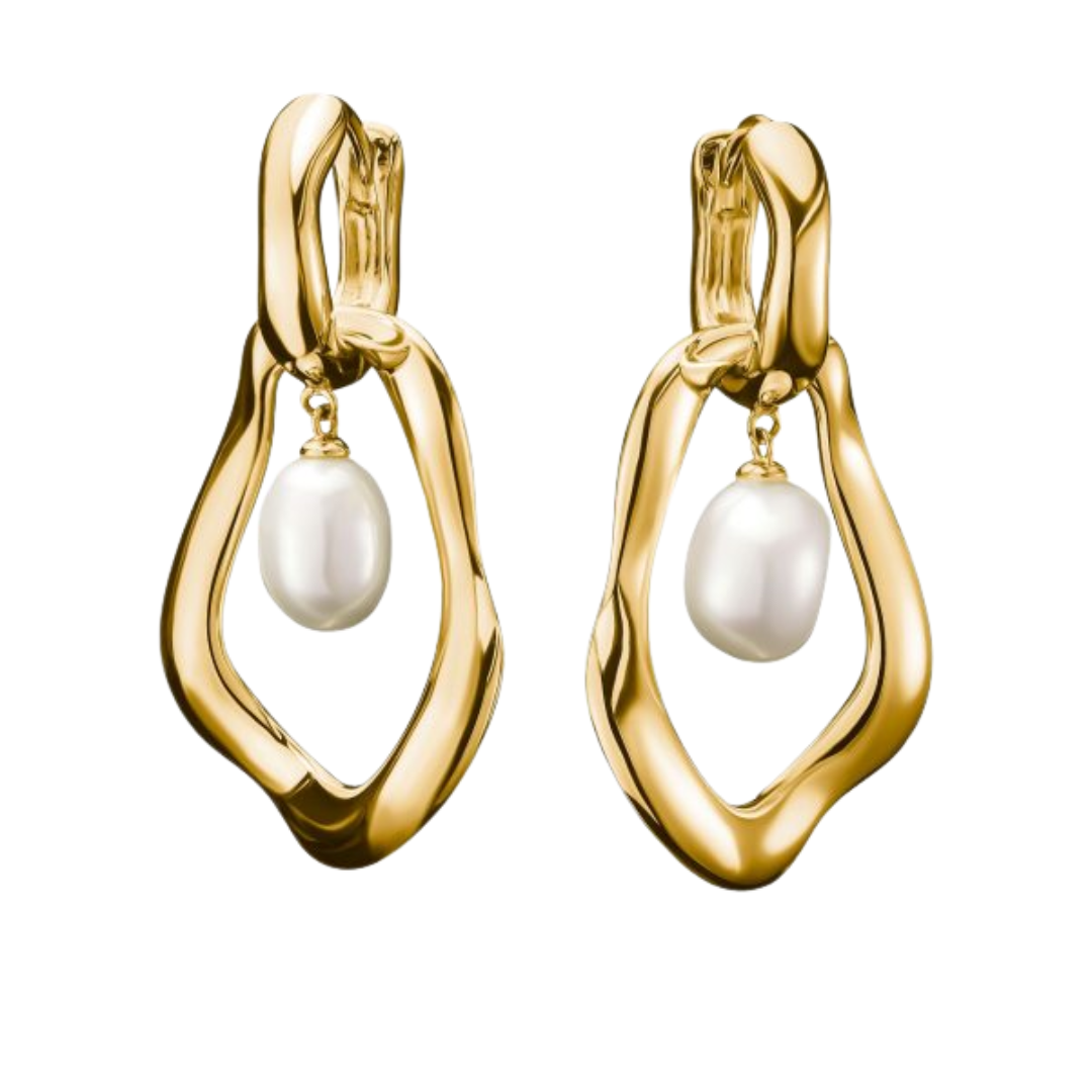 THOMAS SABO Natural Beauty GP Freshwater Pearl Hoops