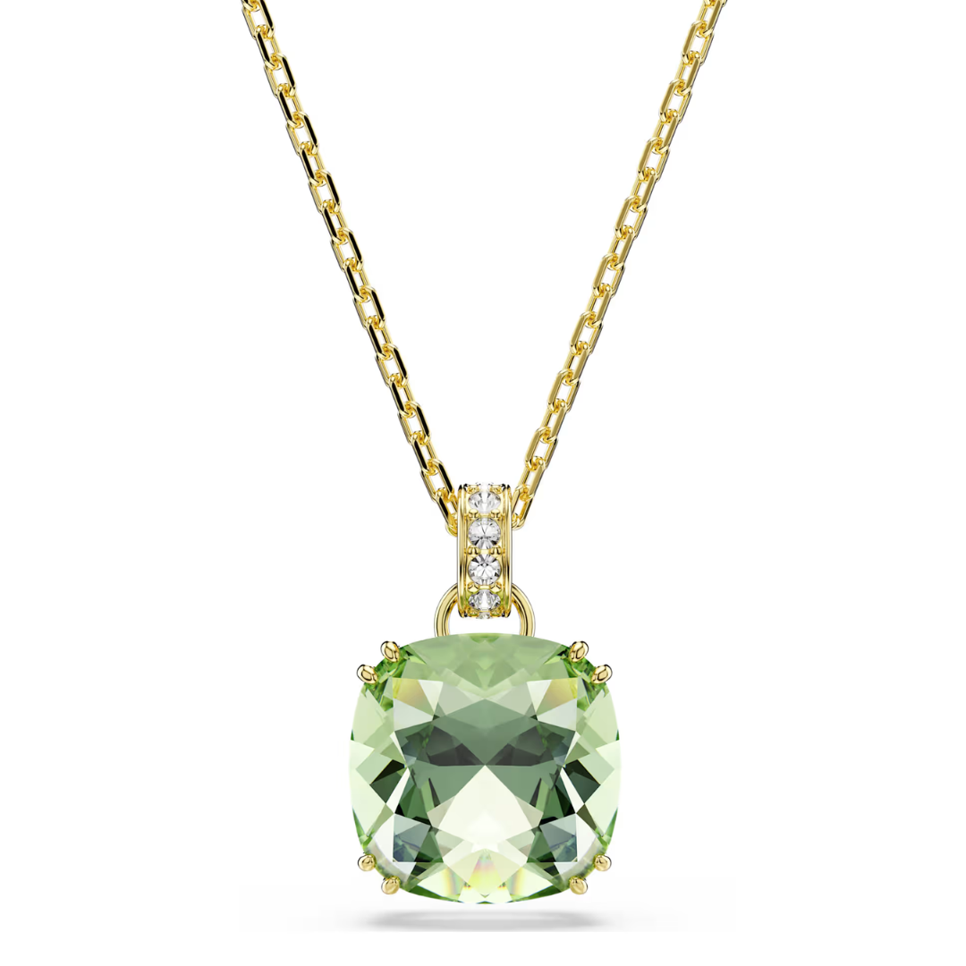 Swarovski Millenia Gold Plated Green Stone Pendant