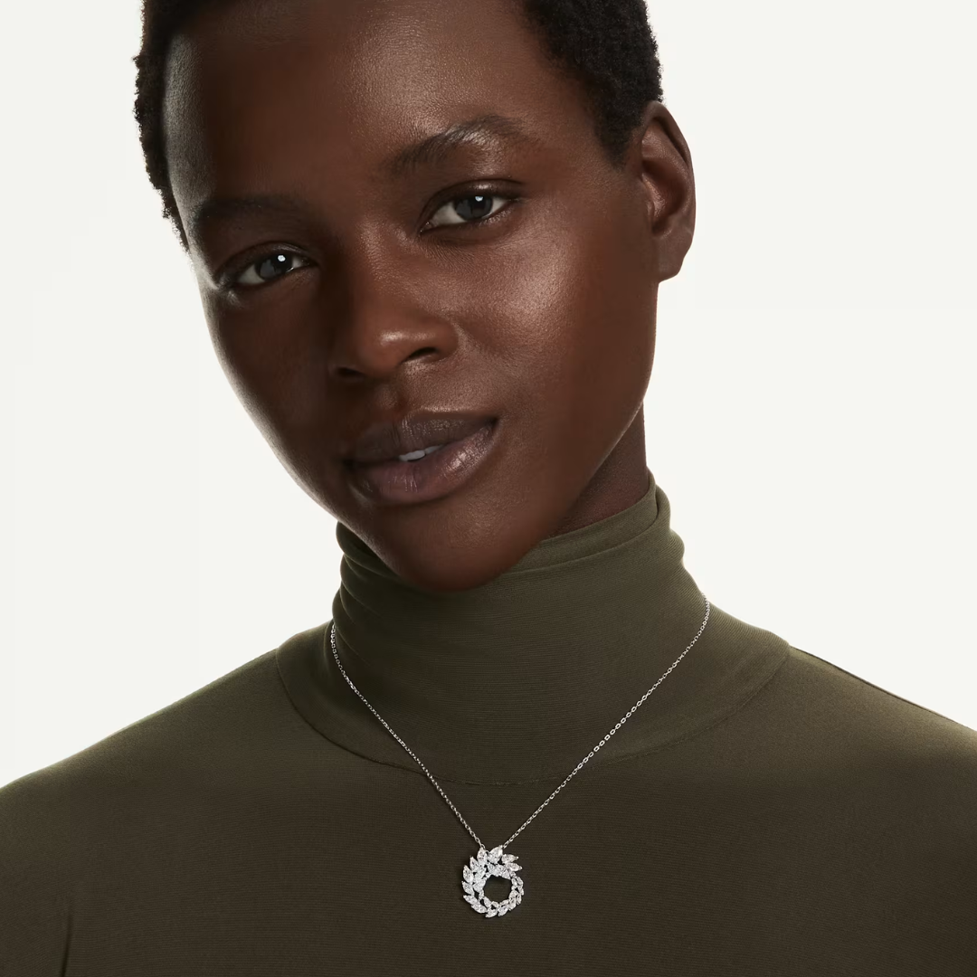 Swarovski Mesmera Open Circle Marquise Cut Pendant - Image 6