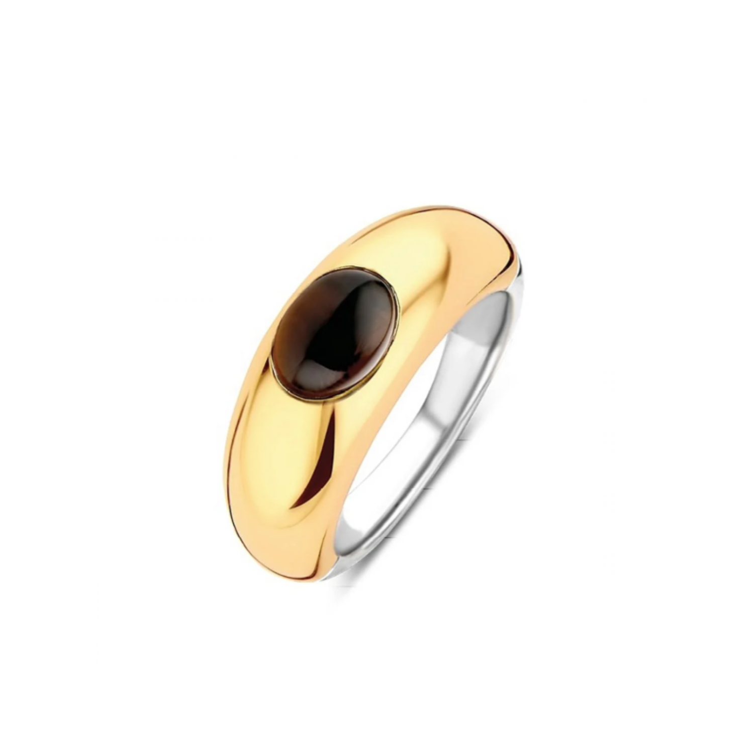 Ti Sento Brown Stone Ring