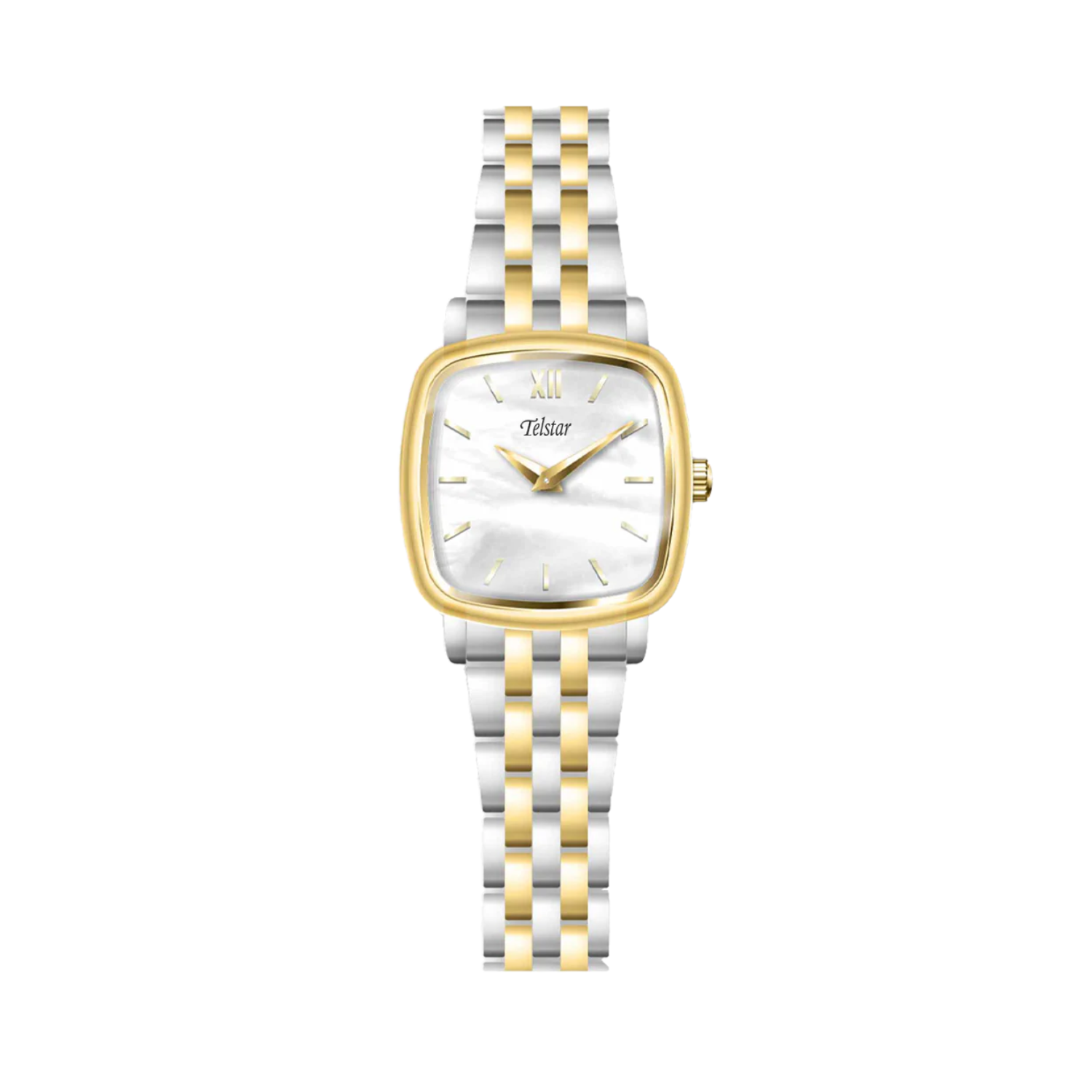 Telstar Paris Ladies Two Tone Mother Of Pearl Watch