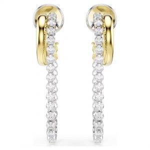 Swarovski Hyperbola Round Cut Hoop Earrings