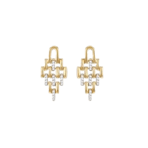 0.18ct Lab Created Diamond Panther Drop Earring
