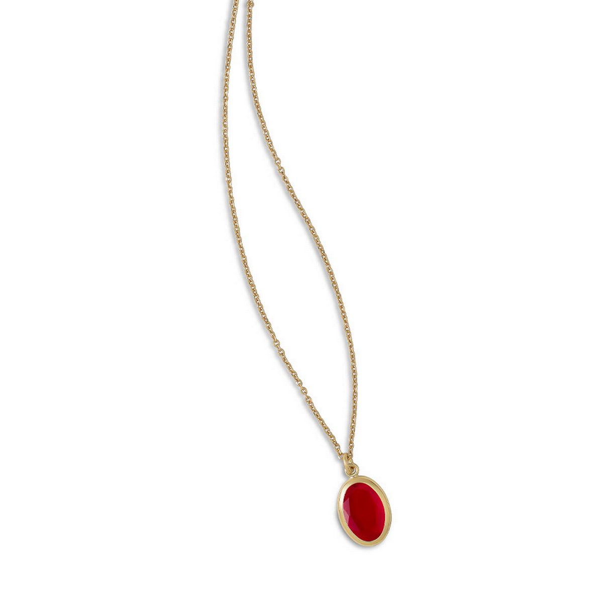 Aquaforte Caramelle Ovali Red Faceted Ventitian Glass Pendant