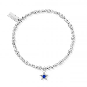 Chlobo Silver September Birthstone Bracelet